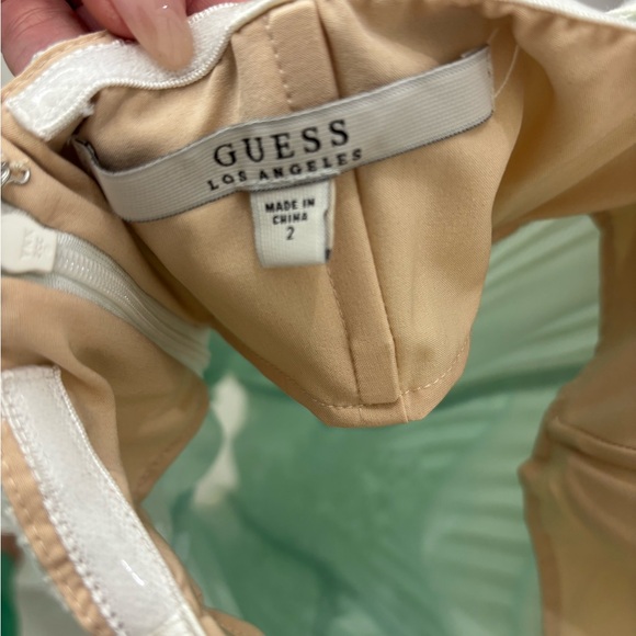 Guess Beige Strapless Dress - Picture 3 of 3